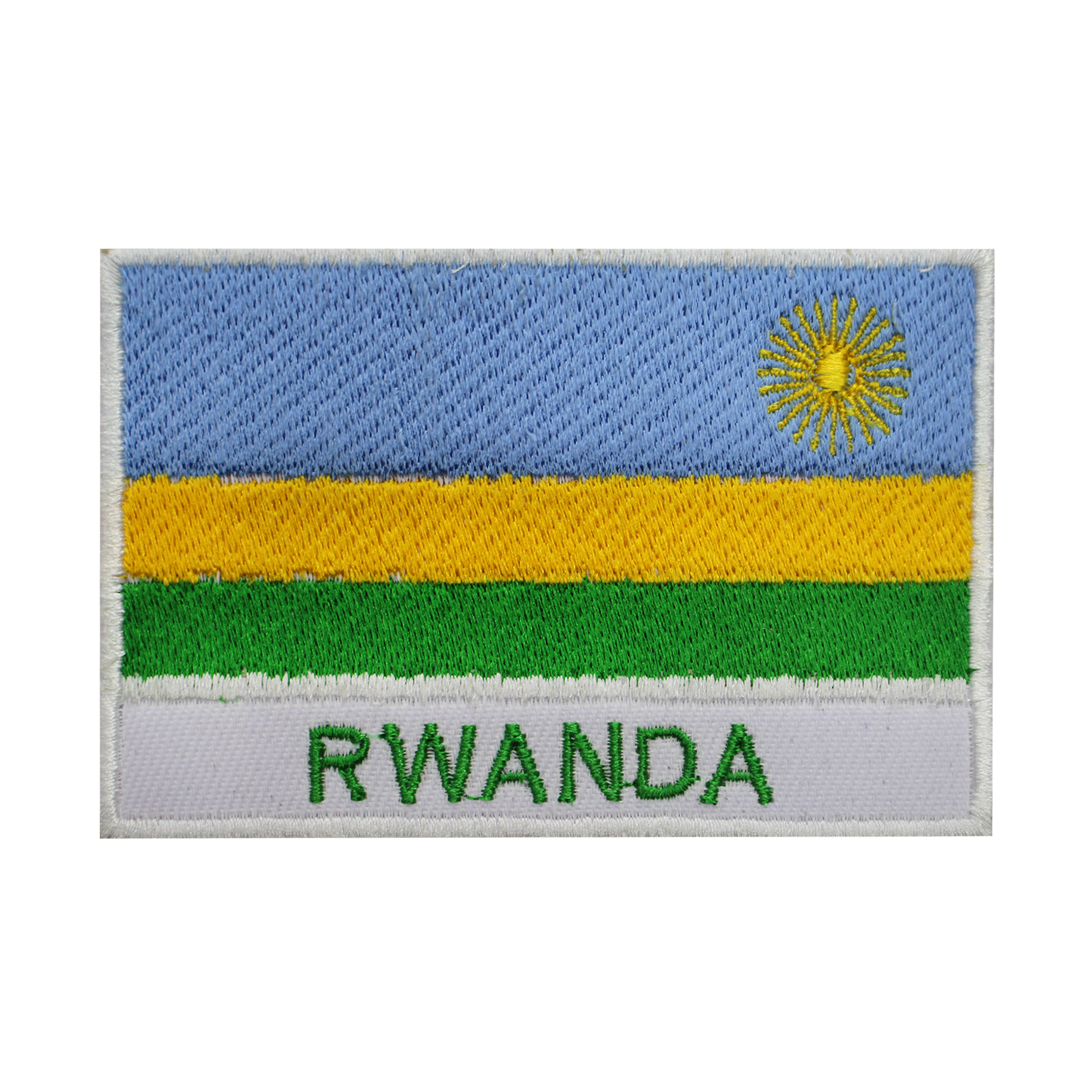 RWANDA Flag Patch Iron On Patch Sew On Patch Embroidered Patch National County Flag Patch