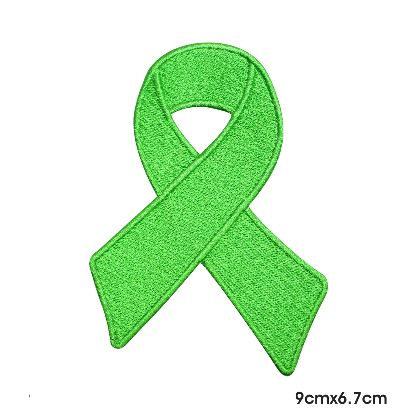 Ribbon 3 Light Green Patch Iron on Sew on Patch Badge For Clothes.