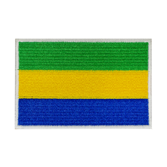 Gabon Flag Patch Iron On Patch Coudre sur Patch Brodé Patch National County Flag Patch