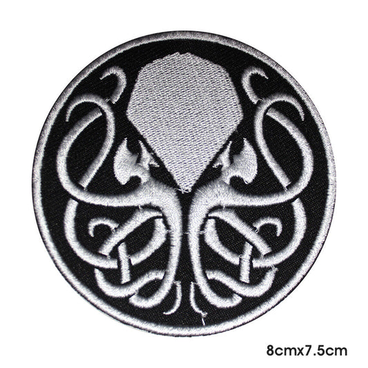 Parche con el logotipo de la película Cthulhu, parche para planchar y coser, insignia para ropa.