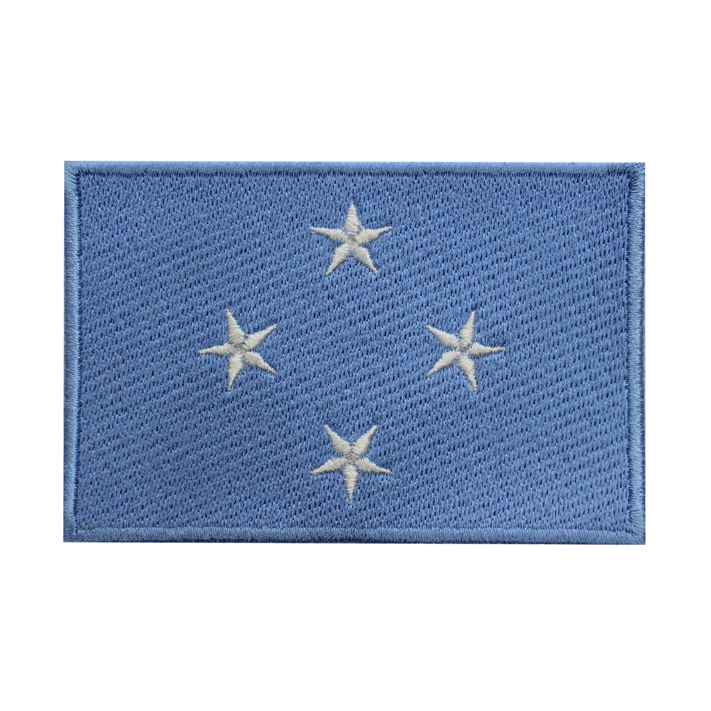 Parche de bandera de Micronesia para planchar, parche para coser, parche bordado, parche de bandera del condado nacional