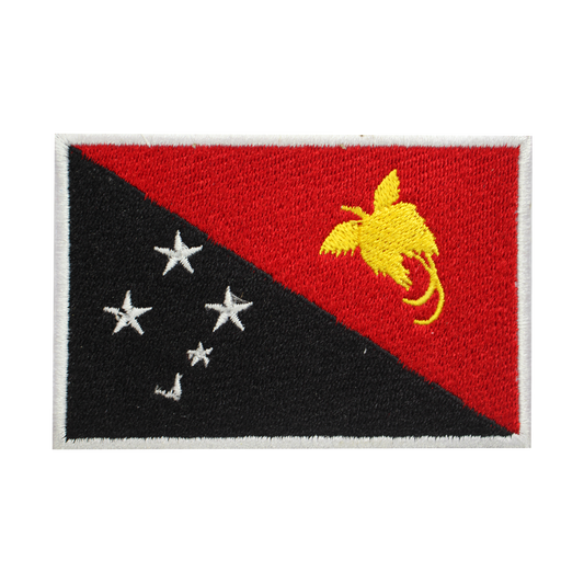 PAPUA NEW GUINEA Flag Patch Iron On Patch Sew On Patch Embroidered Patch National County Flag Patch