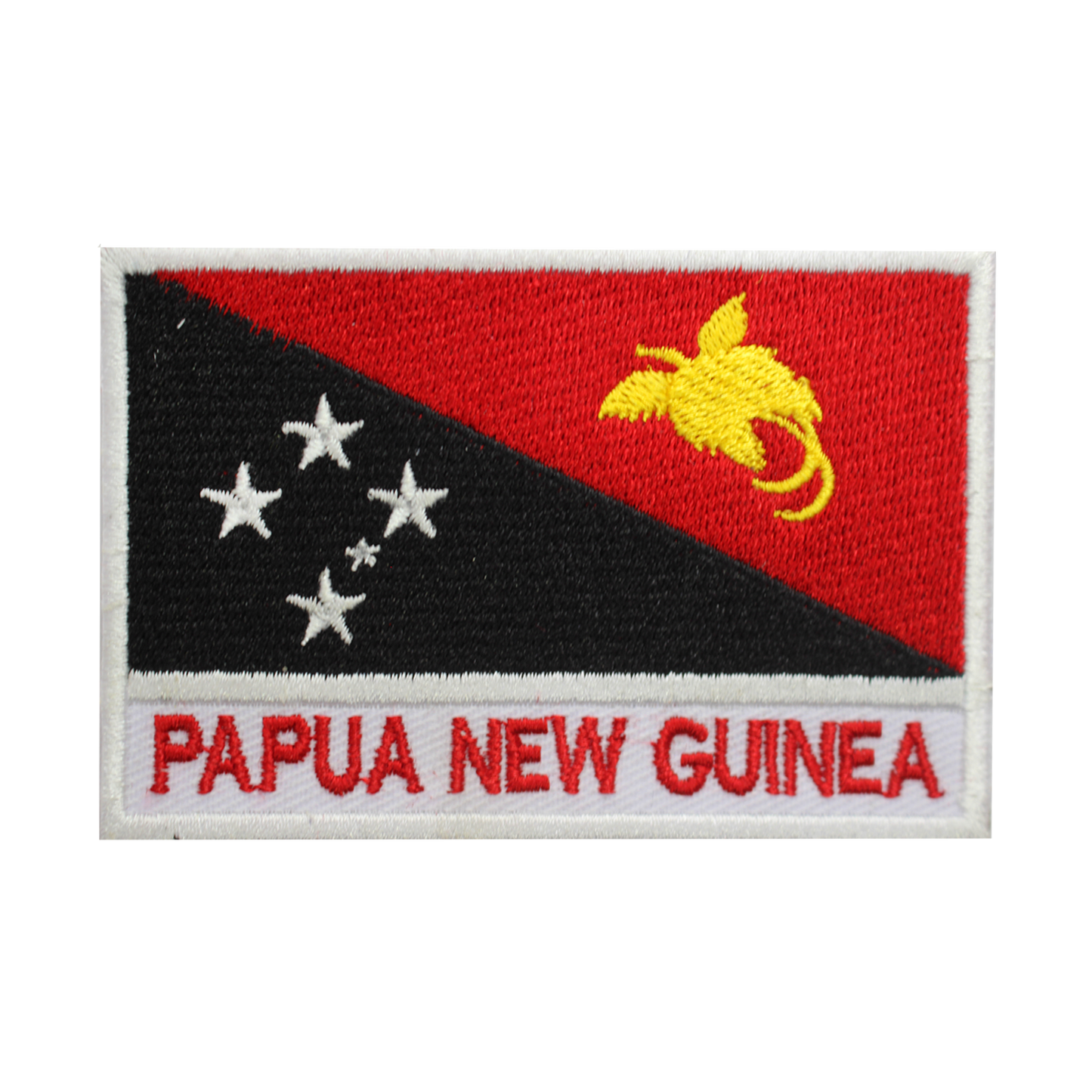 PAPOUASIE-NOUVELLE-GUINÉE Drapeau Patch Fer Sur Patch Coudre Sur Patch Brodé Patch National County Flag Patch