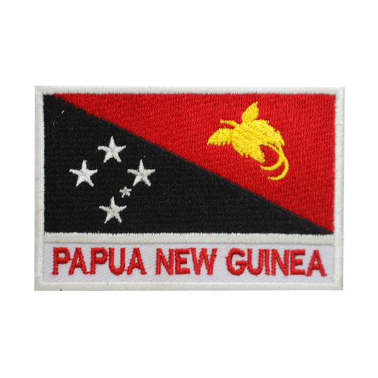 PAPUA NEW GUINEA Flag Patch Iron On Patch Sew On Patch Embroidered Patch National County Flag Patch