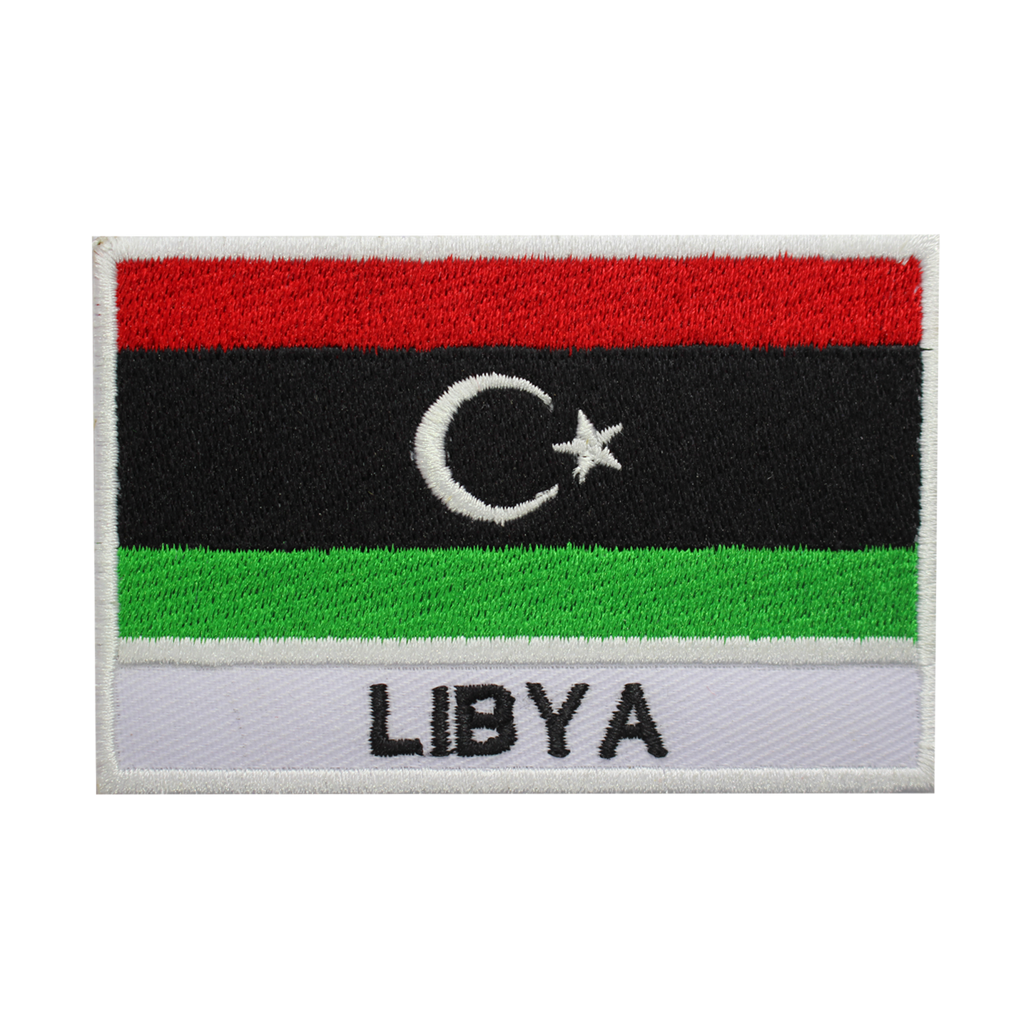 Parche de bandera de LIBIA para planchar, parche para coser, parche bordado, parche de bandera del condado nacional