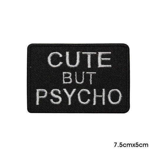 Cute but Psycho Bikers Slogan Logo