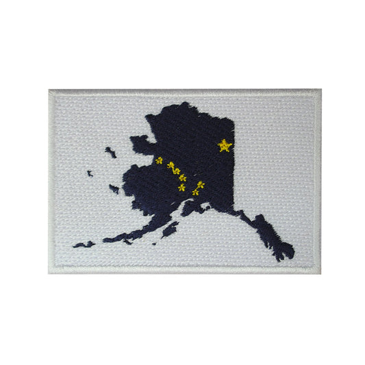 ALASKA Island Map Flag Patch Iron On Patch Embroidered Patch Sew On Patch