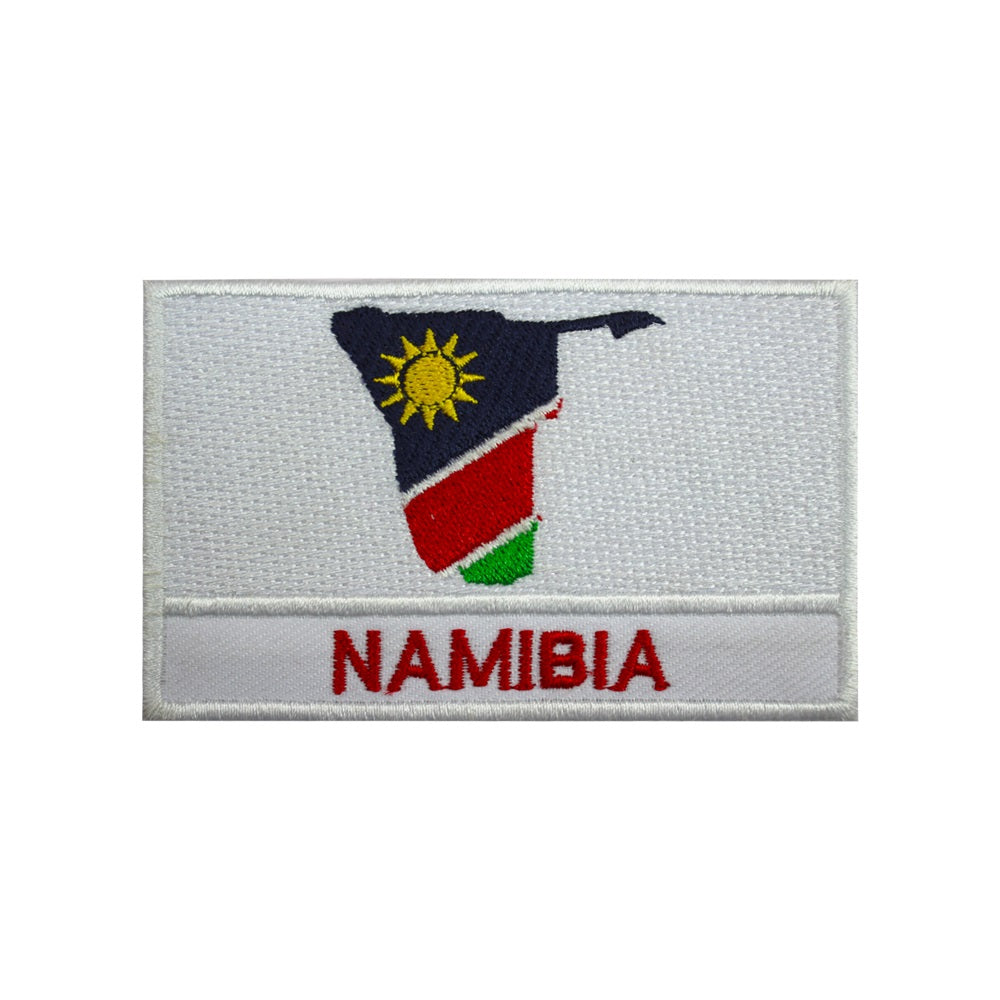 Parche de la bandera del mapa de la isla de NAMIBIA para planchar, parche bordado, parche para coser