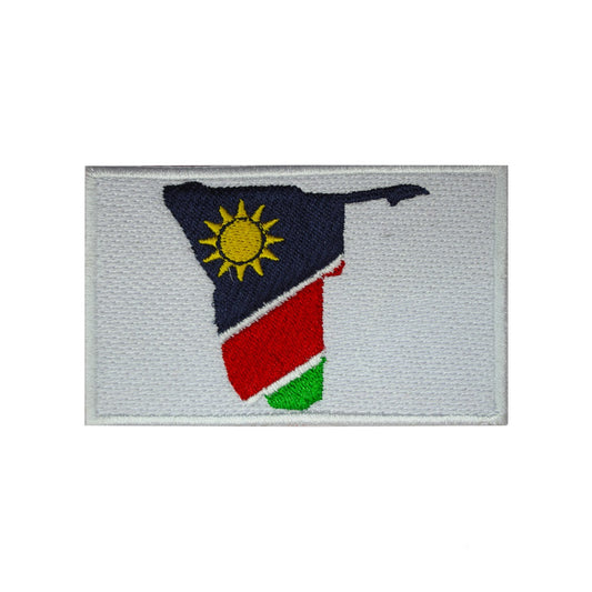 Parche de la bandera del mapa de la isla de NAMIBIA para planchar, parche bordado, parche para coser