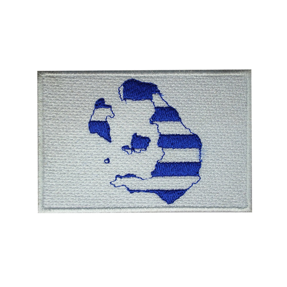 SANTORIN Island Map Flag Patch Fer Sur Patch Brodé Patch Coudre Sur Patch