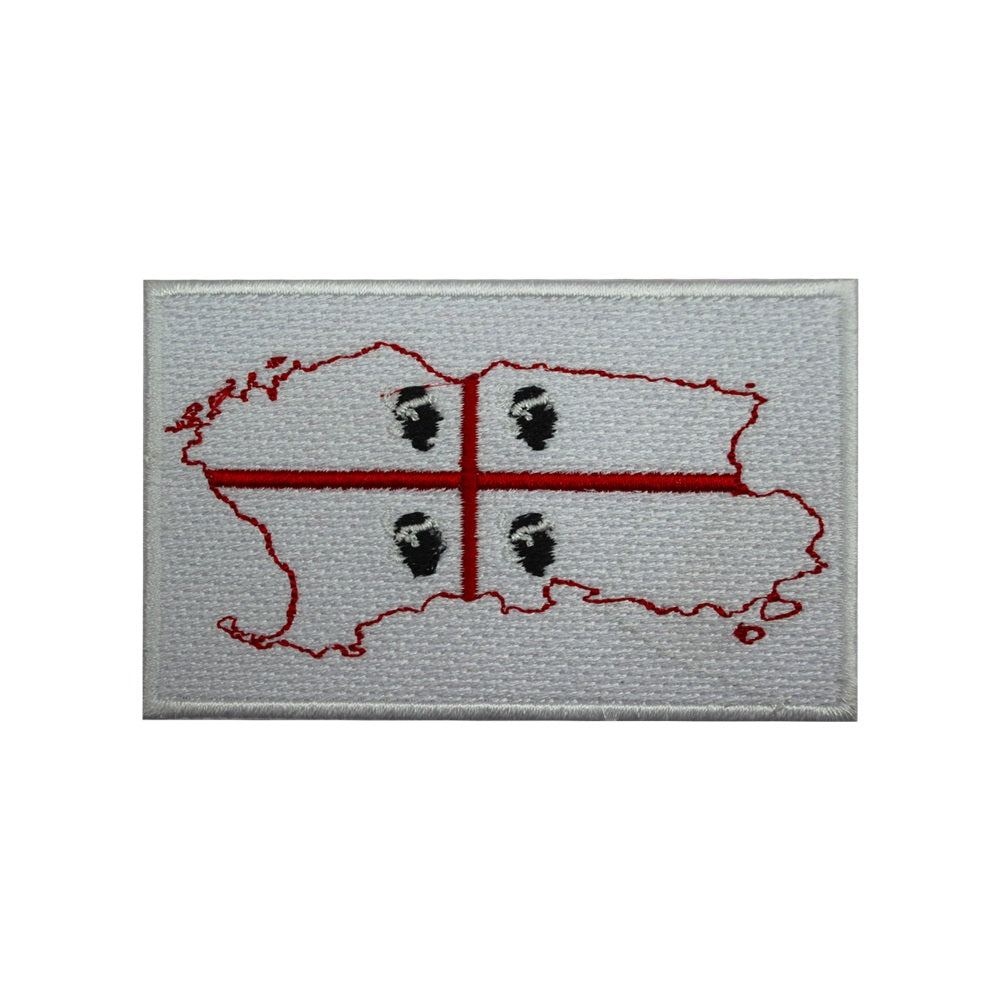 SARDAIGNE Île Carte Drapeau Patch Fer Sur Patch Brodé Patch Coudre Sur Patch