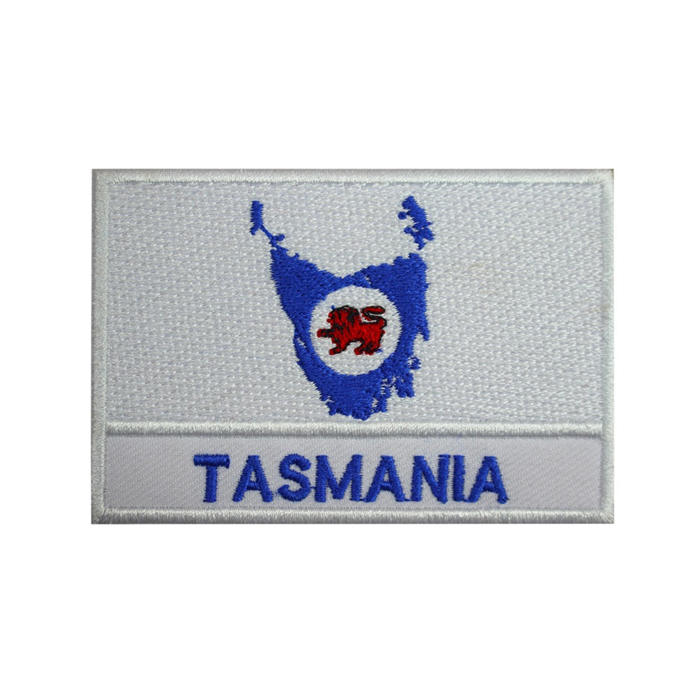 TASMANIA Island Map Flag Patch Iron On Patch Embroidered Patch Sew On Patch