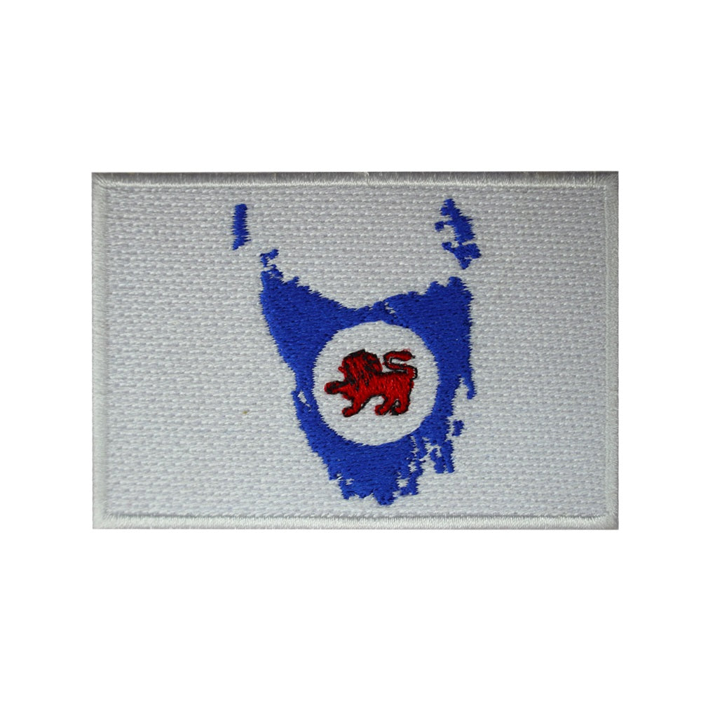 TASMANIA Island Map Flag Patch Iron On Patch Embroidered Patch Sew On Patch