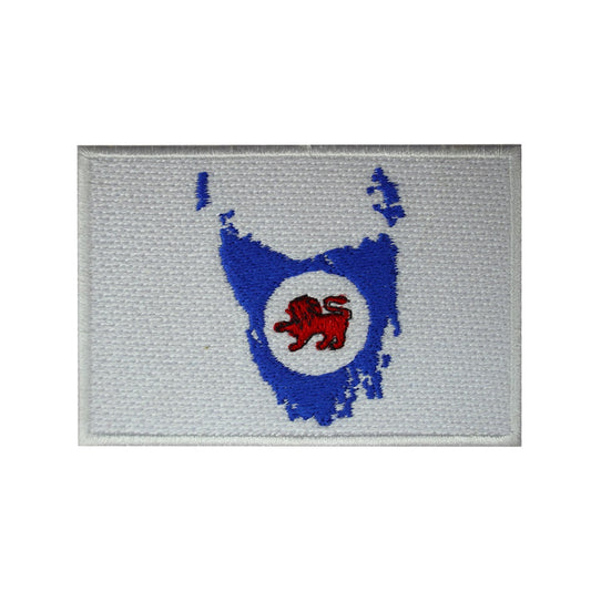 TASMANIA Island Map Flag Patch Iron On Patch Embroidered Patch Sew On Patch