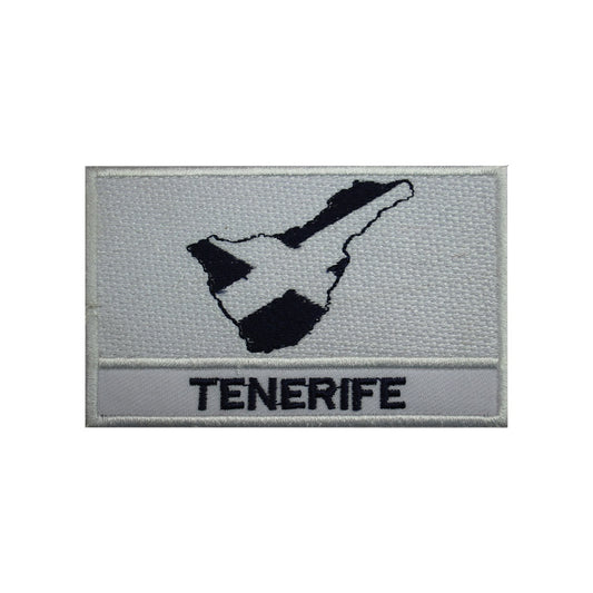 TENERIFE Island Map Flag Patch Iron On Patch Embroidered Patch Sew On Patch