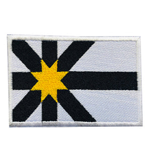 Parche con la bandera del condado de Sutherland, parche para planchar y coser, insignia para ropa.