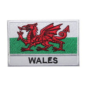 Wales National Flag With Name