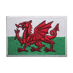 Wales National Flag Iron On Patch Sew On Patch Embroidery Patch Country Flag Patch