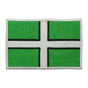 Parche con bandera del condado de DEVON, parche para planchar y coser, insignia para ropa.