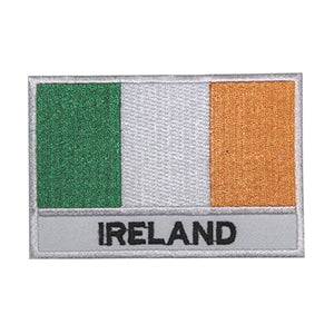 Drapeau national de l'Irlande avec nom