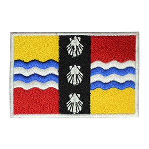 BEDFORDSHIRE County Flag Patch Iron on Sew on Patch Badge For Clothes.