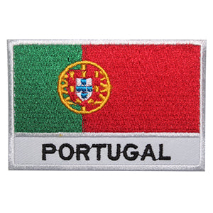 Bandera nacional de Portugal con nombre