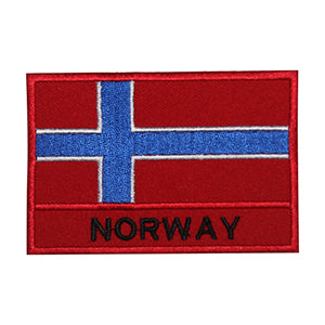 Bandera nacional de Noruega con nombre