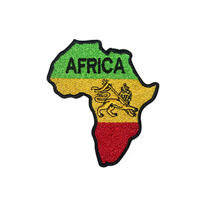 Patch drapeau de l'Afrique à repasser à coudre sur un badge pour vêtements.