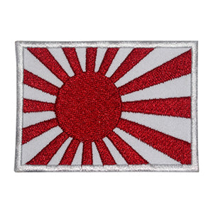 Bouclier de drapeau japonais fer sur patch coudre sur patch