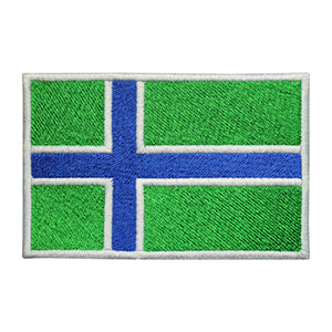 SOUTH UIST County Flag Patch Iron on Sew on Patch Badge For Clothes.