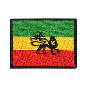 Drapeau Rasat avec patch drapeau lion à repasser à coudre sur badge pour vêtements.