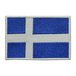 SHETLAND County Flag Patch Iron on Sew on Patch Badge For Clothes.