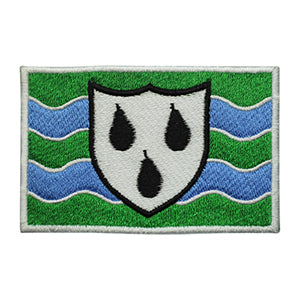 Patch drapeau du comté de WORCESTERSHIRE thermocollant à coudre pour vêtements.