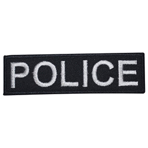 Patch logo de la police à repasser à coudre sur un badge pour vêtements.