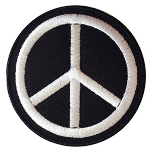 Victory Peace Logo Patch thermocollant à coudre sur patch pour vêtements.