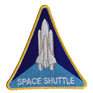 Patch de navette spatiale NASA USA à repasser à coudre sur un badge pour vêtements.