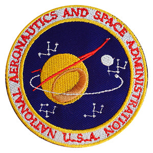 Patch de l'administration de la NASA USA à repasser à coudre sur un badge pour vêtements.