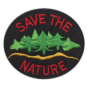 Parche Save The Nature para planchar y coser, insignia para ropa.