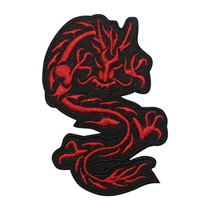 Patch logo dragon chinois à repasser à coudre sur badge pour vêtements.