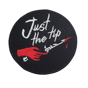 JUST THE TIP Patch Iron on Sew on Patch Badge For Clothes.