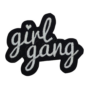 GIRL GANG Patch Iron on Sew on Patch Badge For Clothes.