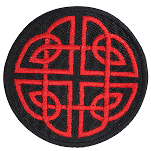 Cletic Knot Vicking Sign Circle Patch thermocollant à coudre sur patch pour vêtements.