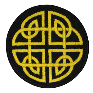 Cletic Knot Vicking Sign Circle Patch thermocollant à coudre sur patch pour vêtements.