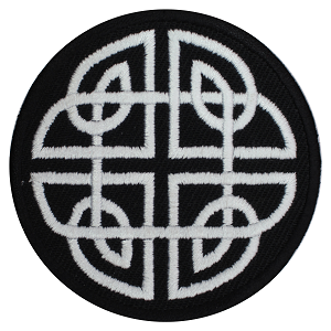 Cletic Knot Vicking Sign Circle Patch thermocollant à coudre sur patch pour vêtements.