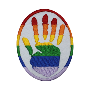 Parche de mano de la comunidad LGBT para planchar y coser, insignia para ropa.