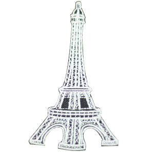 Patch Tour Eiffel thermocollant à coudre sur patch pour vêtements.