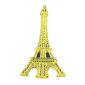 Eiffel Tower Patch Iron on Sew on Patch Badge For Clothes.