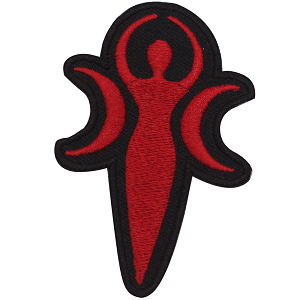 Pagan women Moon Patch Iron on Sew on Patch Badge For Clothes.