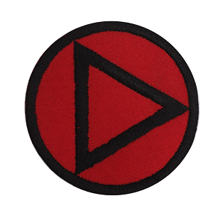 Alcoolique Anonyme Cercle Patch Fer sur Coudre sur Patch Badge Pour Vêtements.